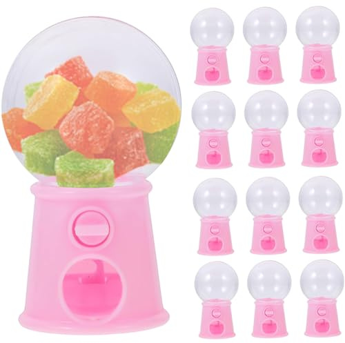 12 pezzi mini macchina per gomme da masticare forma di lampadina creativa 1, 6x2, 8 pollici mini dispenser di caramelle salvadanaio desktop macchina per gomme da masticare giocattoli