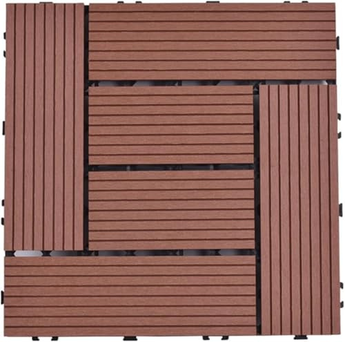 Piastrelle ad incastro per pavimenti, facili da installare, per esterni, balcone, prato, giardino, patio, terrazza