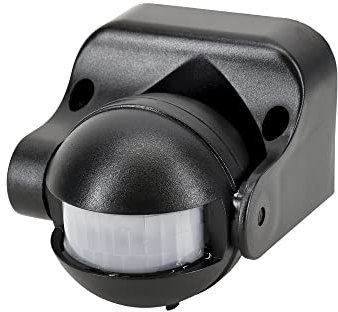 Détecteur de Mouvement 180° LED Noir