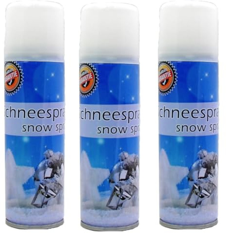 Christmas H0VUK® - Espray de nieve artificial instantánea, decoración para árbol de Navidad (3 aerosoles de nieve)