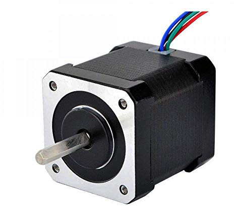 STEPPERONLINE Schrittmotor Nema 17 Volle D-Cut-Welle 59Ncm 2A 48mm | 1.8 Grad, 4-Draht, Stepper Motor für 3D Drucker/CNC Reprap, w/1m Kabel & Verbinder