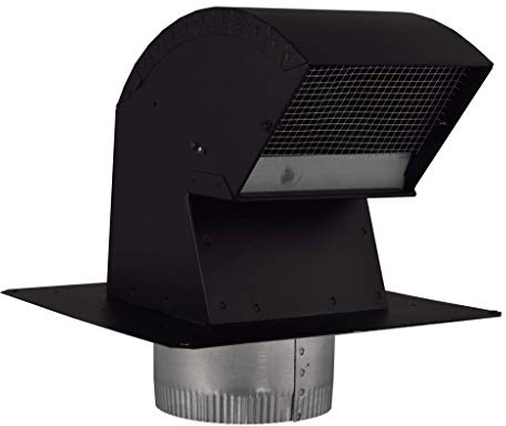 Imperial VT0568 6-Inch R2 Premium Roof Vent Cap with Collar, Black