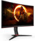 AOC Gaming CQ27G2S – Moniteur incurvé QHD 27 , FreeSync Premium (2560 x 1440, 165 Hz, HDMI 2.0, DisplayPort 1.2) Noir/rouge