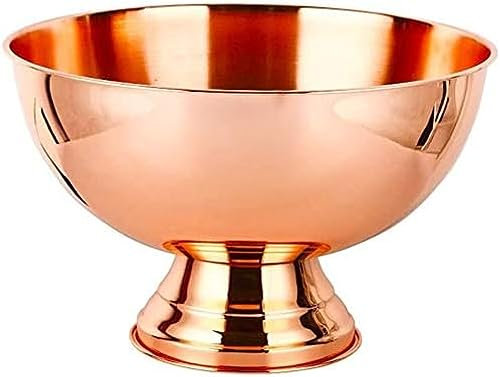Stainless Steel Bowl | Ice Cooler Buckets | Beverage Tub | Beverage Bucket | Champagne Bowl | Wine Cooler | Party Tub 13.5L,rose Gold,Bonny369