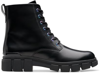 Clarks Premium Evyn Top Y Fashion Boot, Schwarz, 37 EU, Schwarz, 36 2/3 EU