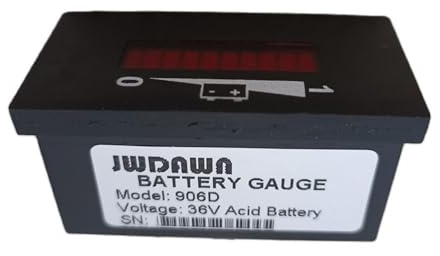 Indicatore della batteria 36 Volt 4Pin 24x48mm Sostituire Curits 906 906D 36V Batteria Indicatore Capacità Tensione Ora Meter Voltmetro per carrello elevatore Golf Cart Veicolo Elettrico Pallet Truck