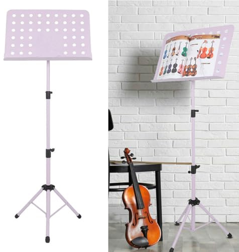 ARVALOLET Metall Notenständer, klappbar & verstellbar Music book Stand - for Gitarre, Geige