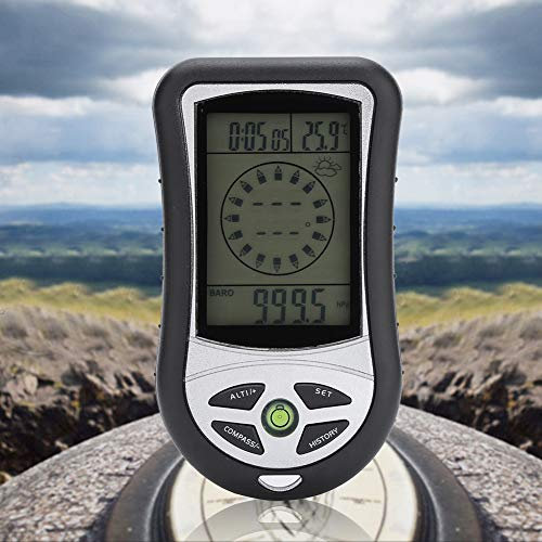 Digitaler Höhenmesser, Digitaler Kompass, Umweltfreundlicher ABS-Kunststoff, für Outdoor-Sportarten