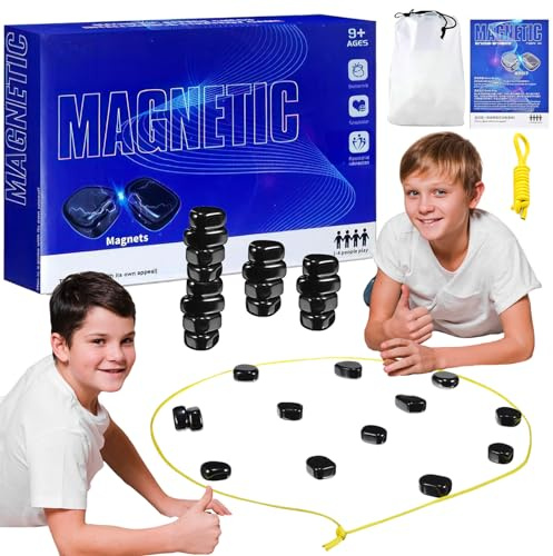 20 PCS Magnetisches Schachspiel,Tragbares magnetspiel Lustiges Tisch-Magnetspiel Partyzubehör für Familientreffen (14 Jahre und älter)