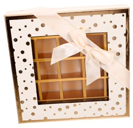 HAWILLOSCH Candy Verpackungsbox Für Geburtstags Und Valentinstagsfeiern Fach Unterteilte Geschenkbox Zur Aufbewahrung Von Pralinen Süßigkeiten Und Kleinen Leckereien