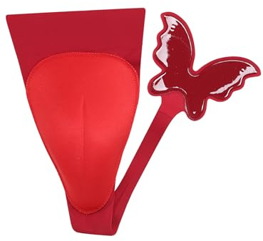 Fldy Herr C-string kameltå dold gaff tanga crossdresser Shaping underkläder slip självhäftande, röd, XL