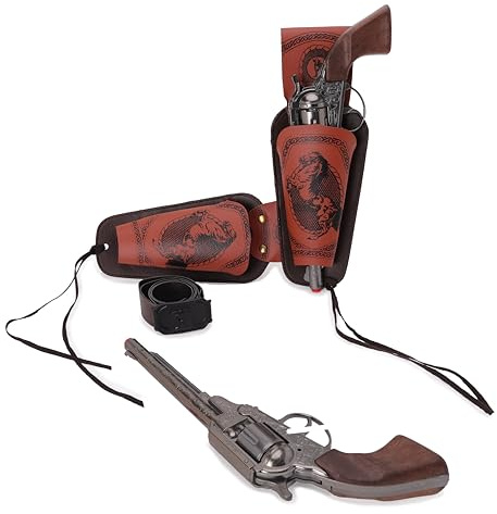 Toyland® 20cm (8) 5-teiliges Sheriff-Kostümset – 2 Druckguss-Pistolen, Gürtel und 2 Holster inklusive