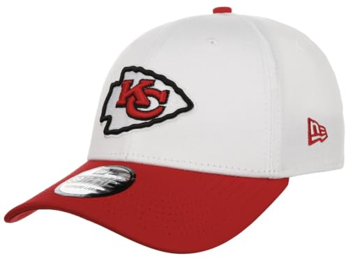 New Era 39Thirty NFL Team Logo Chiefs KepsEra Damer/Herrar - curved brim cap basebollkeps fullcap med skärm, Sluten på baksidan Vår-sommar Sommar - M/L (57-59 cm) vit-röd