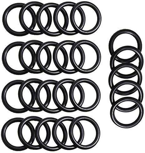 SEWACC 50pcs Water Inlet Pipe Rubber Ring Seal Gasket for Hose Joint Washer Rubber Sealing Gasket for Water Faucet Fixing Leaks in Garden Hoses and Pipes