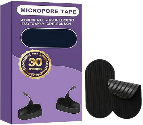 Mouth Tape for Sleeping, Sleep Tape Premium Cotton, Anti Snoring Device for Women and Men, Supports Nasal Breathing, Breathable Gentle Adhesion, Black 30 Strips
