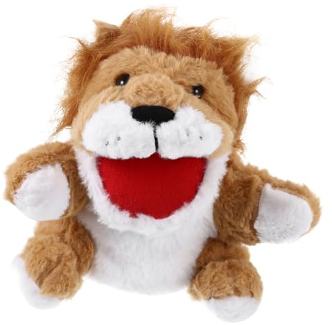 Milisten Löwe Handpuppe Aus Plüsch Mit Beweglichem Mund Für Geschichtenerzählen Interaktive Tierpuppe Zum Spielen Und Lernen Für Junge Mädchen