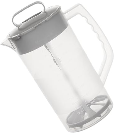 Jarra de bebidas transparente hermética, bandeja mezcladora a prueba de fugas con boquilla ancha | Jarra de piiiitcher de mezcla, recipiente de versátil para bebidas, limonada