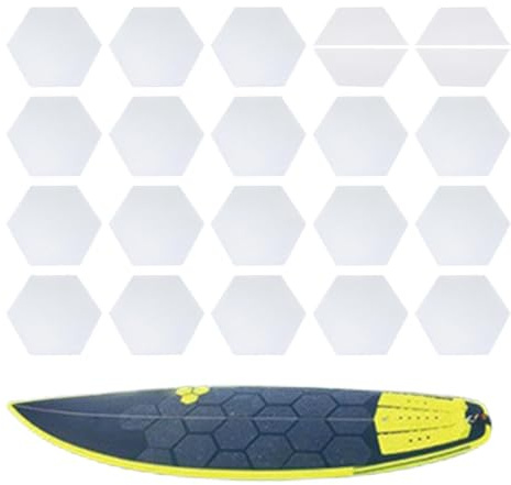 Skimboard dragplattor bräda hexagonala halkfria självhäftande klistermärken | Surfbräda, däckdynor för sommar, utomhussport, skateboard, snowboard, paddleboard, kajak, pontoon