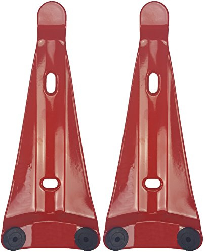 stabiler Universal - Wandhalter für Feuerlöscher Handfeuerlöscher, Pulverlöscher, Schaumlöscher, Löscher oder CO2-Löscher für die Wandbefestigung (2 Stück Rot)