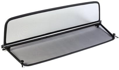 GermanTuningParts Windschott für Volkswagen Beetle ab 2013 - Klappbar - mit Schnellverschluss – Schwarz | Windabweiser | Windblocker | Wind Deflector