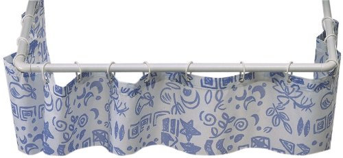 PEBSHOP Telaio per Tende Doccia ANGOLARE (Misura 80 x 80 cm.)