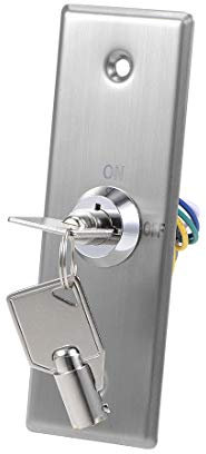 sourcing map Key Switch Lock On/Off Exit Door Lock Emergency Door Release SPST for Access Control with 2 Keys