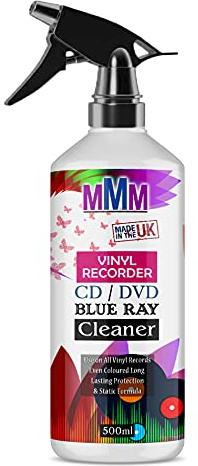 Detergente professionale per dischi in vinile, per CD e DVD, spray per la pulizia dei liquidi (500 ml)