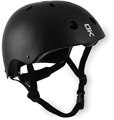 SOKE Scooter Helm 1690, 17x27x23cm, 54-58cm Kopfumfang, Größe XS, Schwarz Matt, ABS, EPS, Leicht, Langlebig, Zertifiziert Rücklicht, Fahrradhelm in sportivem Design für den Stadtverkehr