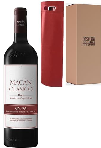 Macan Clasico - Envío 24H - Botella para Regalo Vino - Vega Sicilia - Vino Tinto - Ribera del Duero - Seleccionado y enviado por Cosecha Privada