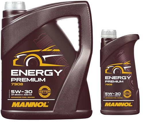 QR-PARTS 69988604 6 Liter Original MANNOL Energy Premium 5W-30 API SN/CF Motoröl Engine Oil Öl