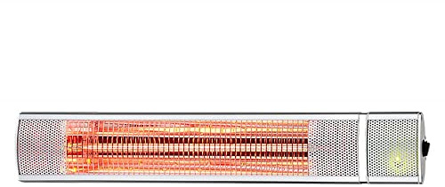 PUR LINE | Calefactor halógeno HEATY EX2000 RC de techo o pared, estufa eléctrica infrarroja ultrasilenciosa con mando a distancia - Calefactor exterior e interior de bajo consumo