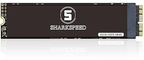 S SHARKSPEED SSD 4TB NVMe M.2 PCIe Gen3.0x4 Festplatte Intern Upgrade für MacBook Air A1465 A1466(2013-2015，2017), MacBook Pro A1502 A1398(Retina 2013-2015), iMac A1418 A1419(2013-2017)