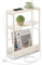 VASAGLE Beistelltisch schmal, Nachttisch mit Ladefunktion, Couchtisch klein, 3 Ablagen, Zeitschriftenhalter, für Wohnzimmer, Schlafzimmer, Arbeitszimmer, cremeweiß LET335W02