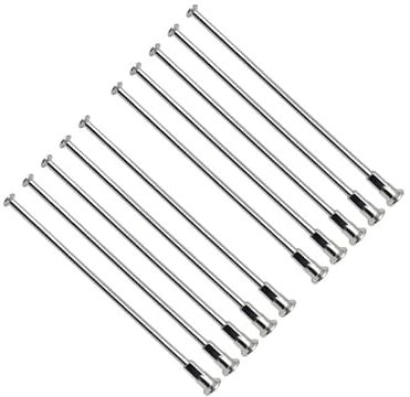 Fahrradspeichen 36 Stück viel 8 Gauge Durchmesser 4,0 mm gerader Kopf Splitterfarbe Motorrad Speichen mit Splitter Speichen (Size : Length 278mm)