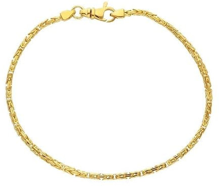 Generisch generico Armband aus 18 Karat Gelbgold, 750, Königskette, massiv, Stärke 1,9 mm, Länge 19 cm., Gold, Ohne Stein
