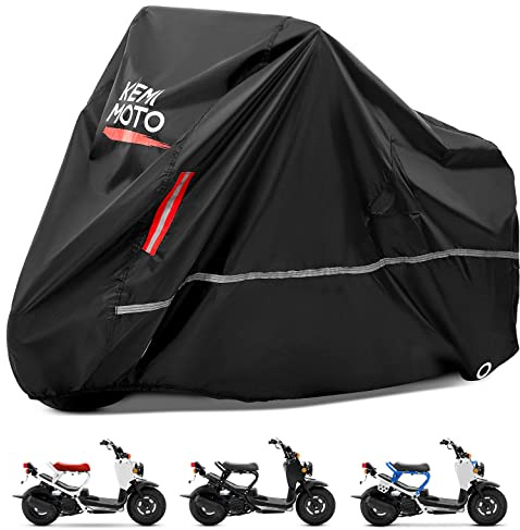 KEMIMOTO Motorcycle Cover Waterproof & Windproof Compatible with Ruckus Super Cub Navi Grom Scooter Outdoor & Indoor with Lock-Holes All Weather Protect from Dust Sunlight Rain