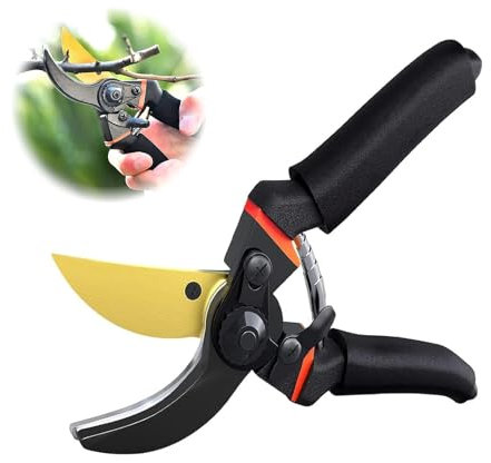 ChAusa Forbici da Potatura Forbici da Giardino Forbici Bypass per Rose Forbici da Vite Affilate da Acciaio Inox,Cesoie PreciseProfessionali,Cesoie Bypass Antiscivolo per Rami Freschi,Fiori