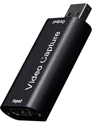 Carte de capture vidéo HDMI USB 2.0 1080P 1920 × 1080 @ 30 Hz Pas de pilote Carte d'enregistrement vidéo Carte de capture Carte HDMI USB Adaptateur Enregistreur USB Game Capture Card pour streaming