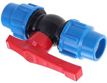 COSMEVIVI Pe Thread Ball Shutoff Valve for Aquarium Ball Valve Comfortable to Hold Handle Corrosion Resistance Irrigation Use