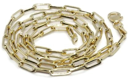 Never Say Never Halskette aus 18-karätigem Gelbgold für Damen und Herren, 3,00 mm breit und 60 cm lang. Gewicht: 5,70 g aus 18-karätigem Gold.