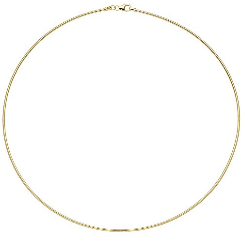 1,5mm Halsreif Omegareif 925 Silber gelbgold vergoldet 45cm Halsschmuck Damen