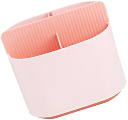 MOLUCKFU Küchenutensilien Organizer Kunststoff Mit Abtropfgestell Vielseitiger Besteckhalter Für Gabeln Und Essstäbchen Für Zartem Rosa