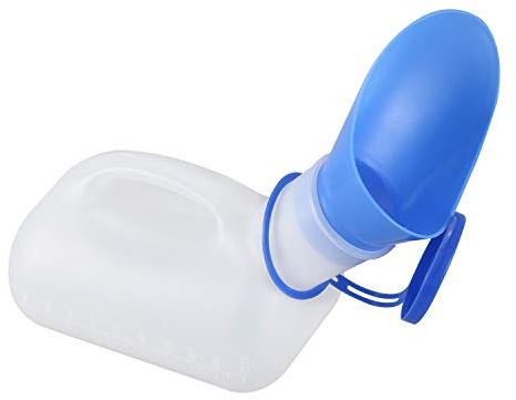 Swiixxer Tragbar Urinflasche Urin Flasche 1000ml Fuer Maenner Frauen und Camping &Blau