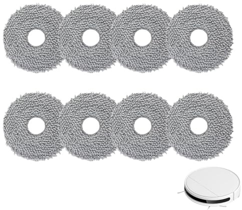 8 Paquets De Serpillières En Microfibre - Compatible Avec Roborock P10/P20/V20/G20S Ultra/Qrevo - Pièces De Rechange Pour Serpillières D'aspirateur Robot