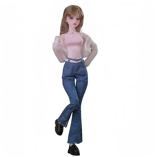 AMITD 1/4 Muñeca BJD Kawaii Doll Move Joints Hecho a Mano Bonito Maquillaje de 45 cm Colectible Dibujos Animados Vestidos de Muñecas Mejor Regalo (Stylish Little NA)