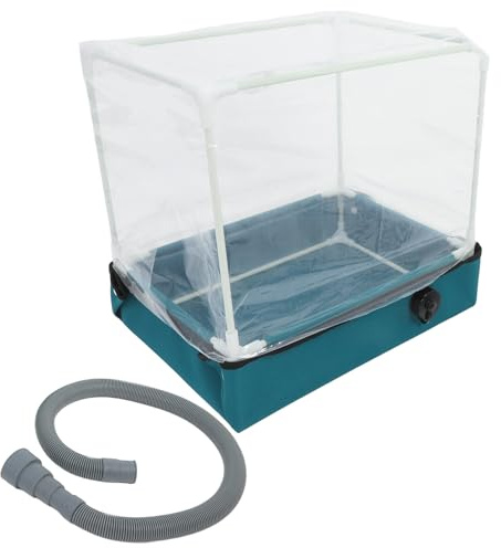 Toyvian Mini Invernadero para Suculentas con Base de Agua y Desmontable Protección Lluvia y Sol Contenedor Pequeño para Plantas de Interior Estante para Exhibición de Plantas