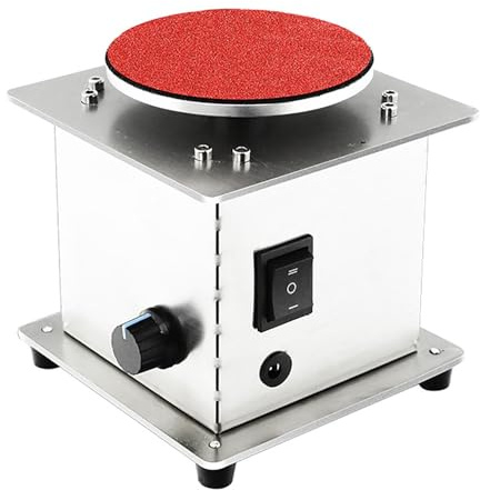 Mini levigatrice a disco da banco, macchina elettrica autoaffilante a forbice, regolazione a 7 velocità, 1-6000 giri/min, con funzione avanti e indietro, motore interamente in rame, per la levigatura