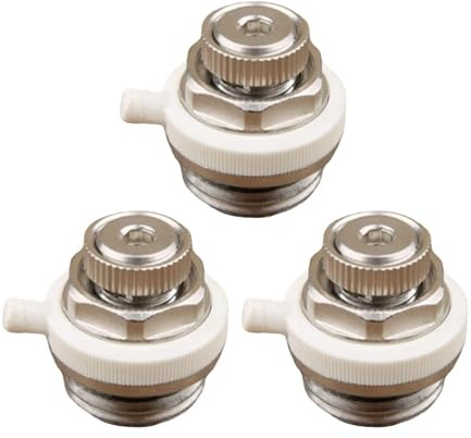 3Pcs Automatic Bleed Valves Replacement Bleeding Radiator Air Vent 1/2inch 3/4inch Plugs Enduring Automatic Valves