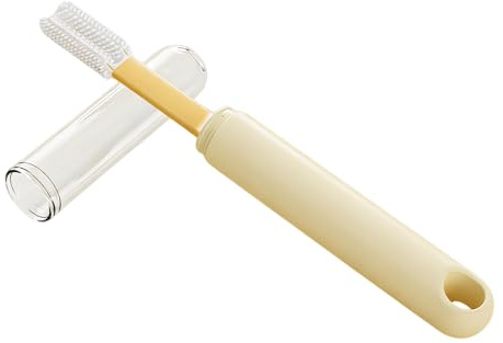 Cepillo de Dientes para Mascotas Cerdas de Silicona y Antideslizante