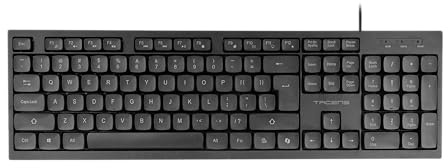 Tacens Anima AK02, Teclado PC Completo, Formato Compacto, Teclas Silenciosas Perfil Bajo, SmartKey Copilot AI, Plug&Play, Windows|Linux|Mac |PS4|PS5|XBOX ONE|XBOX SERIES X-S|Switch|Switch 2, Inglés US